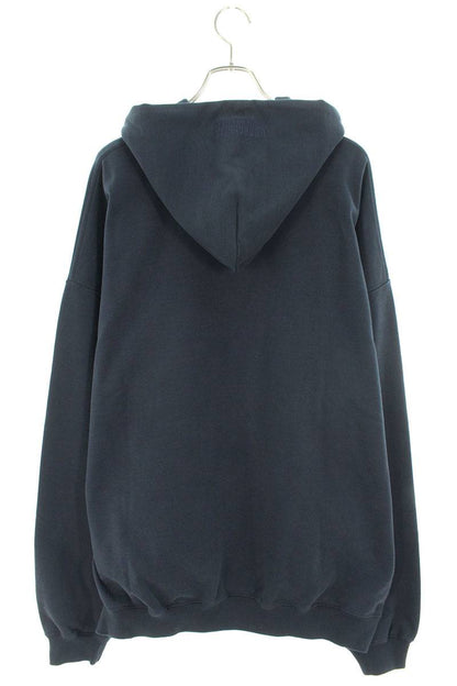 Vetements 24SS logo embroidery Pullover Hoodie Blue Size M