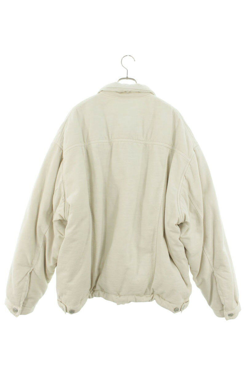 Balenciaga 22AW Oversized Denim Jacket White Size XS