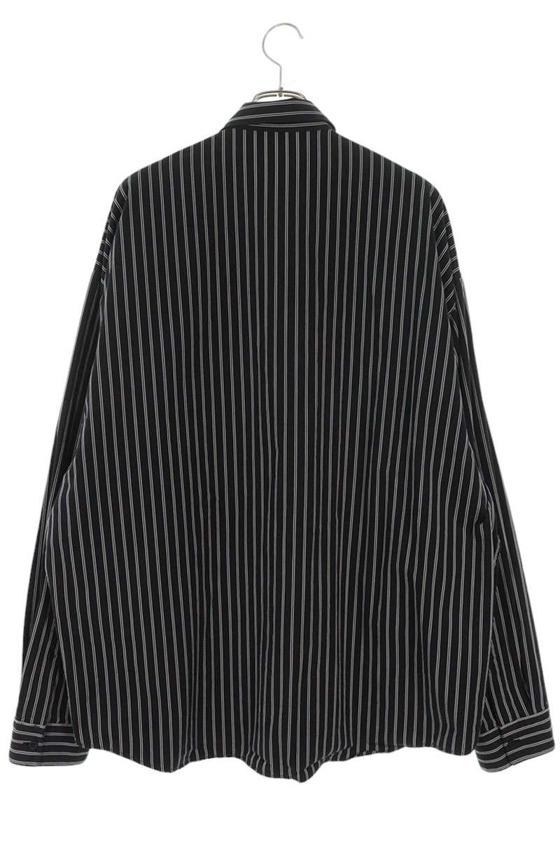 Balenciaga Striped Long Sleeve Shirt Black Size XXS