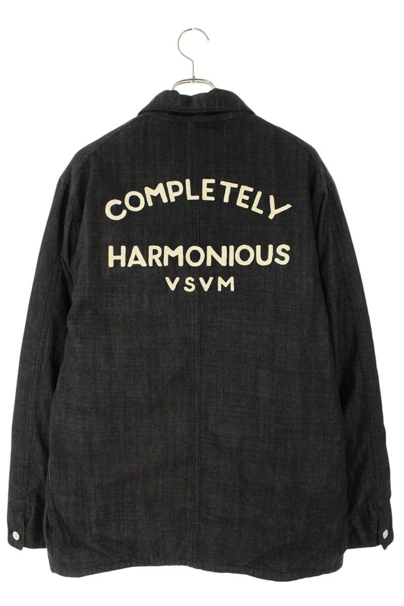 Visvim Logo Embroidered Down Jacket Black Size L