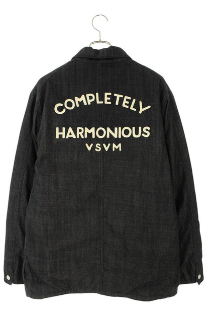 Visvim Logo Embroidered Down Jacket Black Size L