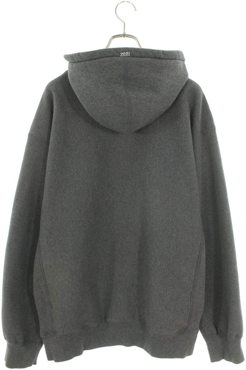 Supreme 21AW Box Logo Hooded Sweatshirt Gray Size XL