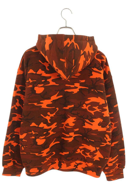 Supreme 25SS Small Box Zip Up Hooded Sweatshirt Orange Size L