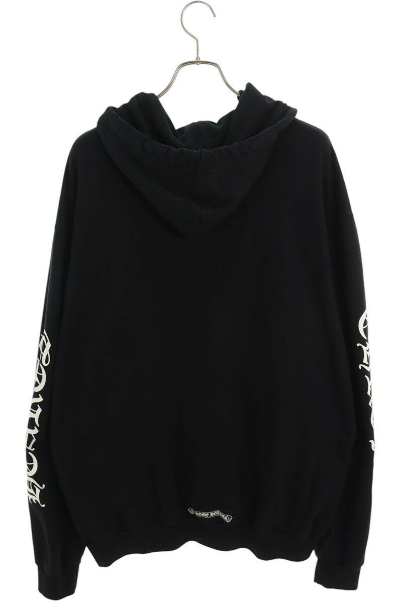 Chrome Hearts SWTSHRT PLVR Logo Print Pullover Hoodie Black Size XL