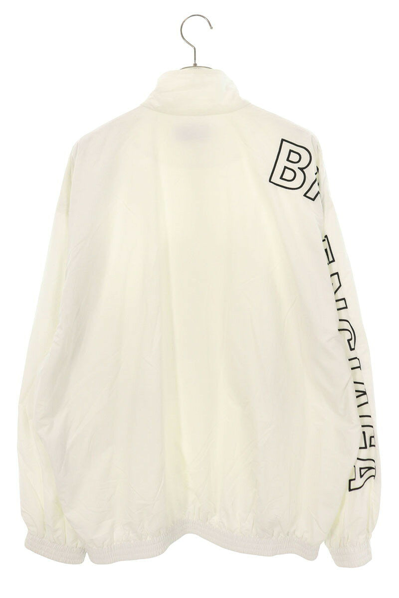 BALENCIAGA Shoulder Logo Track Jacket White Size L
