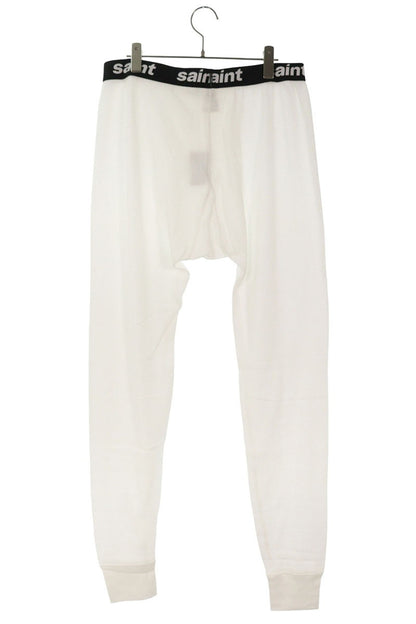 Saint Michael 25SS thermal Long Pants White x Black Size L