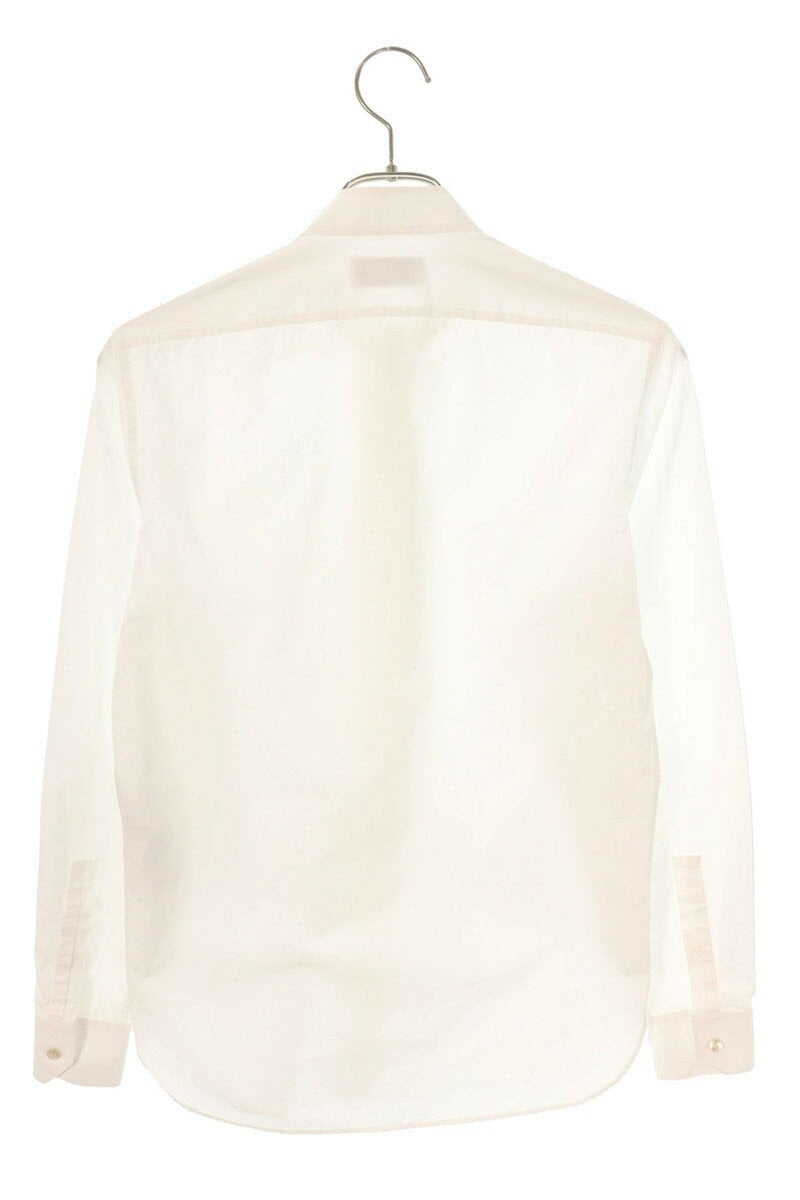 Saint Laurent Paris Cotton Long Sleeve Shirt White Size XS