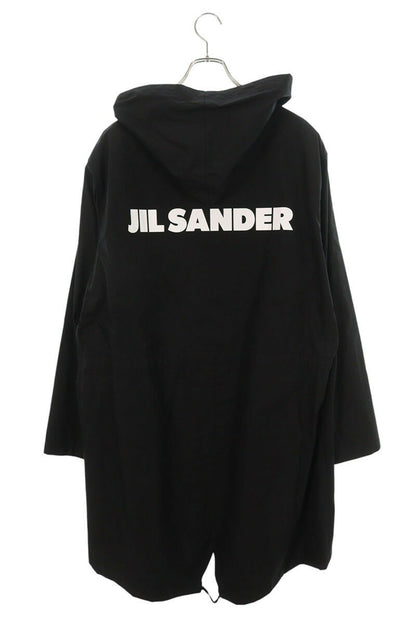 JILSANDER 23SS Logo Print Hooded Coat Black Size S