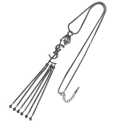 Saint Laurent Paris Logo Necklace Silver (Silver 36.33g)