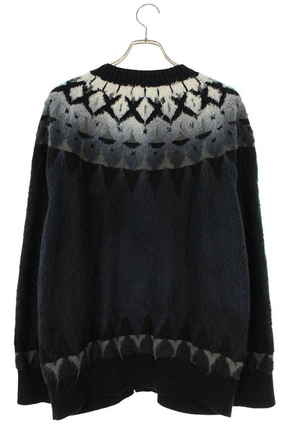 Sacai 24SS Cardigan Black x Blue Size M