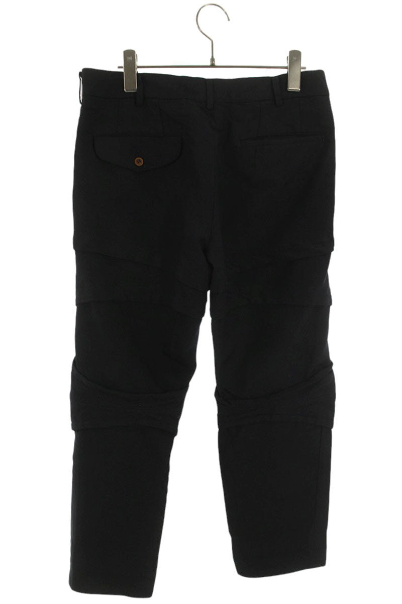 Vintage Comme des Garcons Bottoms - COMME des GARCONS HOMME PLUS 16AW Garment Dyed Poly Pants Black Size 28 - Authentic Archive