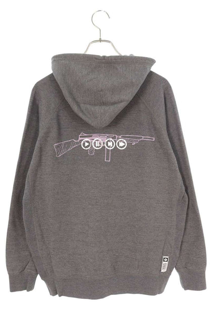 SEQUEL 22AW Print Hoodie Gray Size S