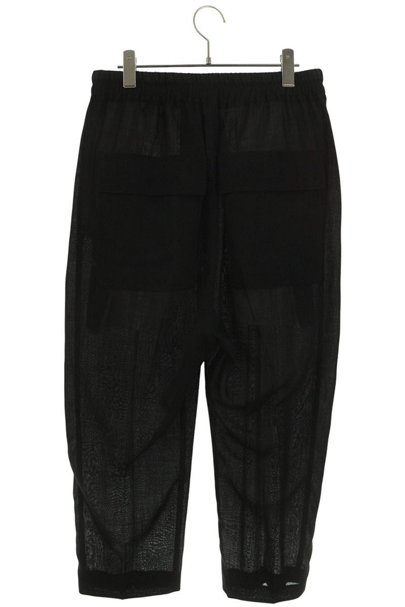 Vintage Rick Owens Bottoms - Rick Owens Sheer Long Pants Wool Black Size 50 - Authentic Archive