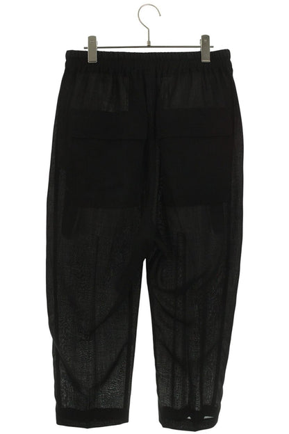 Vintage Rick Owens Bottoms - Rick Owens Sheer Long Pants Wool Black Size 50 - Authentic Archive