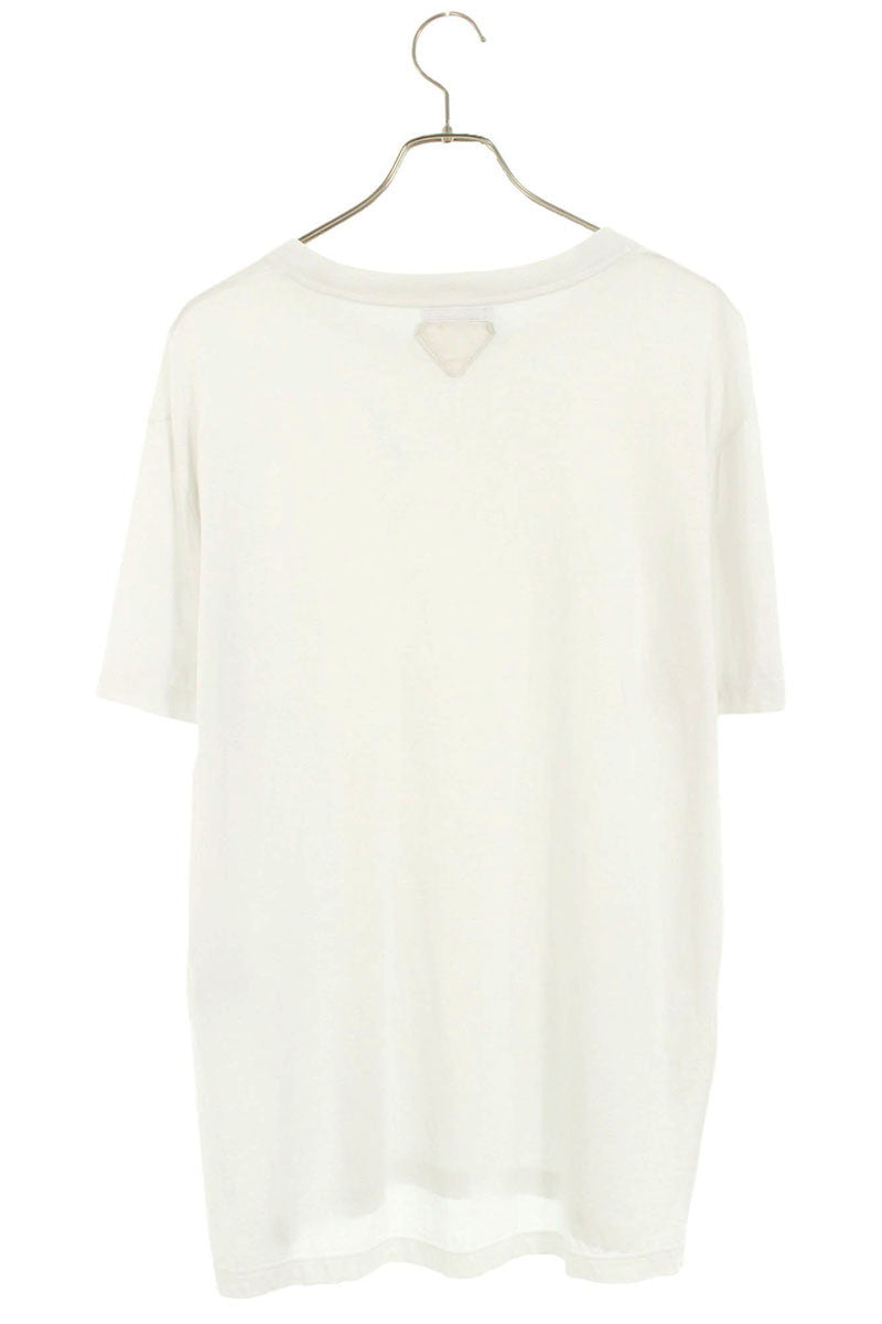 Prada Logo Patch T-Shirt White Size XXXL