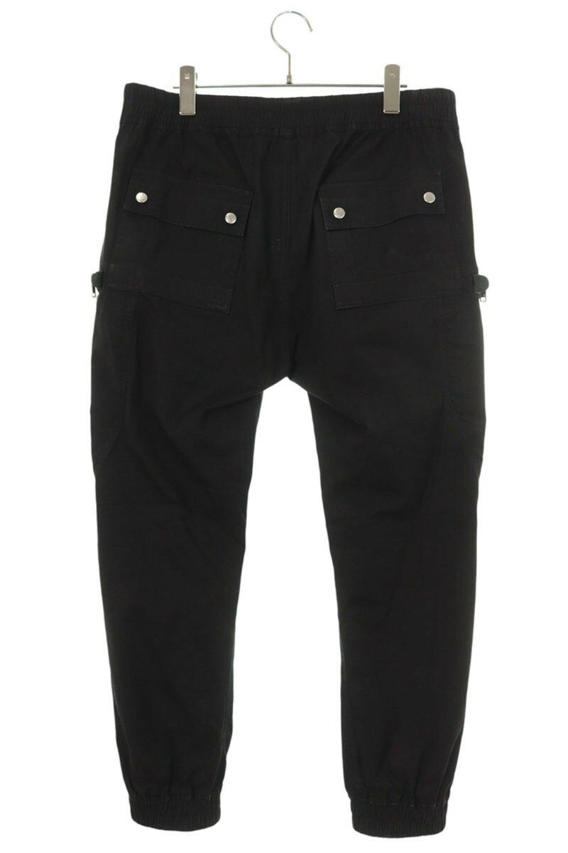 Rick Owens BAUHAUS CARGO TE Long Pants Black Size 52