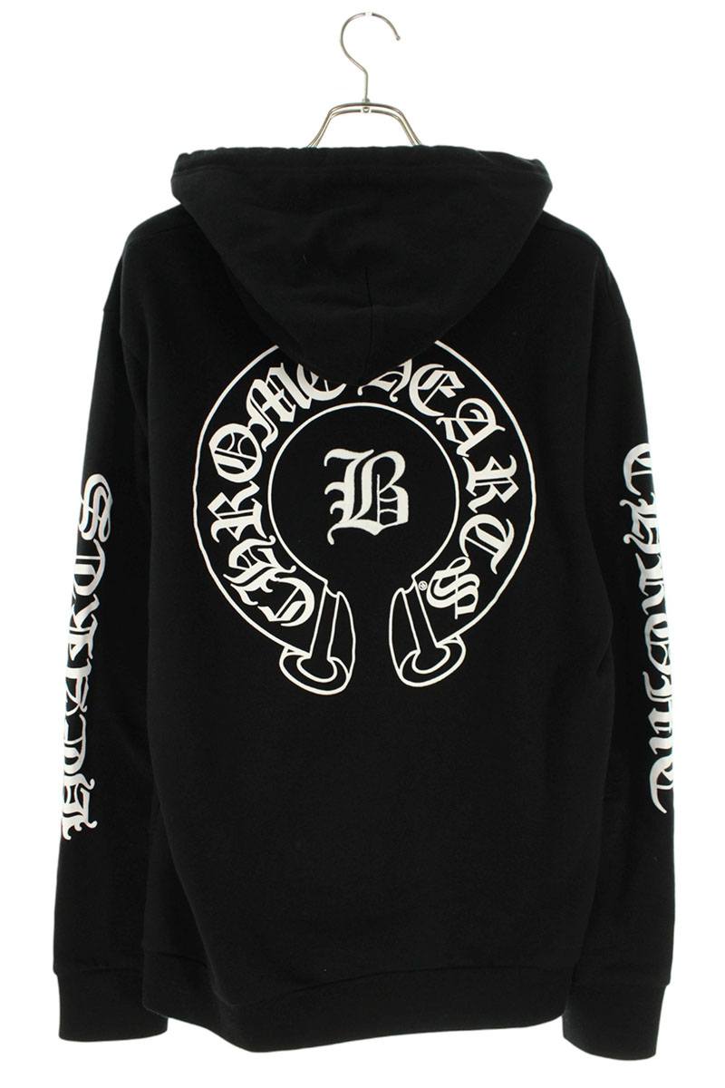 Chrome Hearts BELLA HD PLVR Embroidered Logo Pullover Hoodie Black Size L