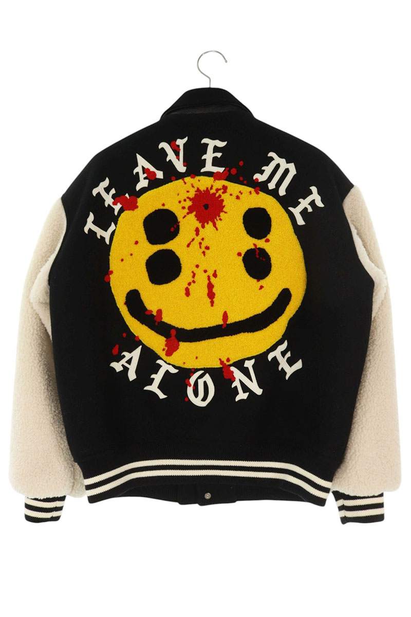 SAINT MICHAEL CPFM Varsity Jacket Black/White Size S