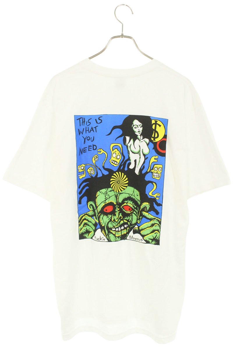 Supreme 25AW Fuckin Blowout Tee Print T-Shirt White Size L