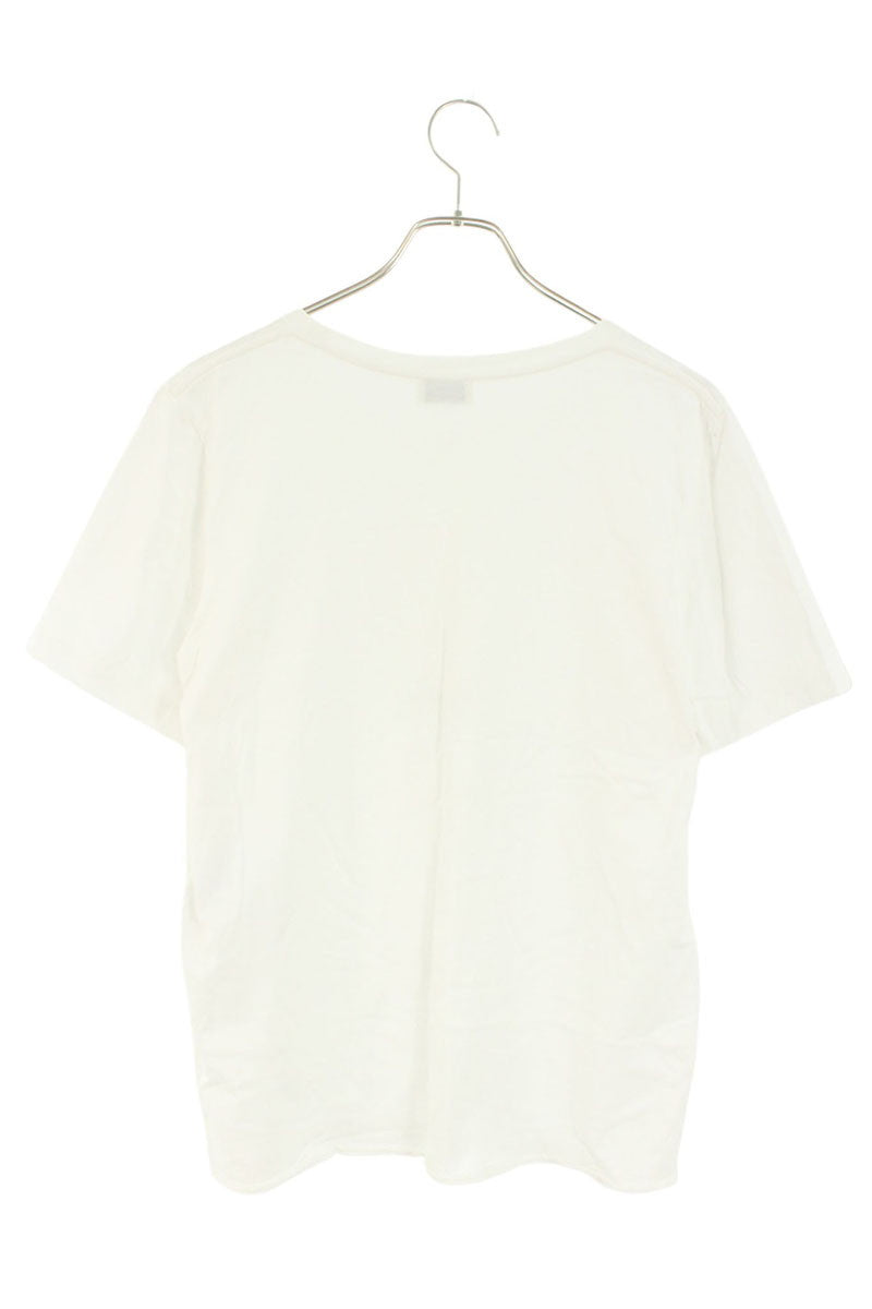 Saint Laurent Paris Logo Print T-Shirt White Size M