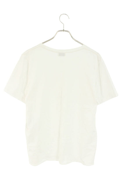 Saint Laurent Paris Logo Print T-Shirt White Size M