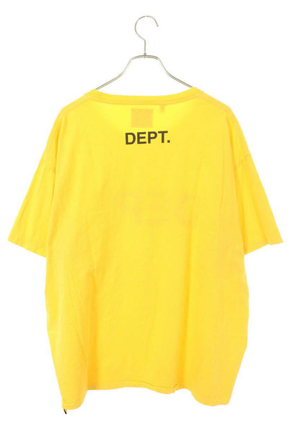 Gallery Dept. Logo Print T-Shirt Yellow Size XL