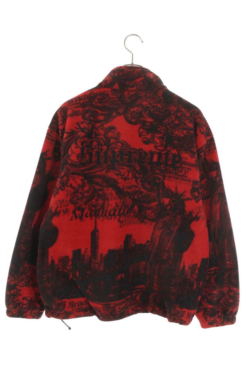 Supreme NEW YORK FLEECE JACKET Red Size M