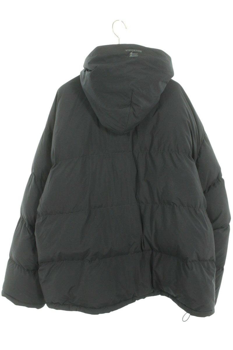 BALENCIAGA Sporty Puffer Down Jacket Black Size L