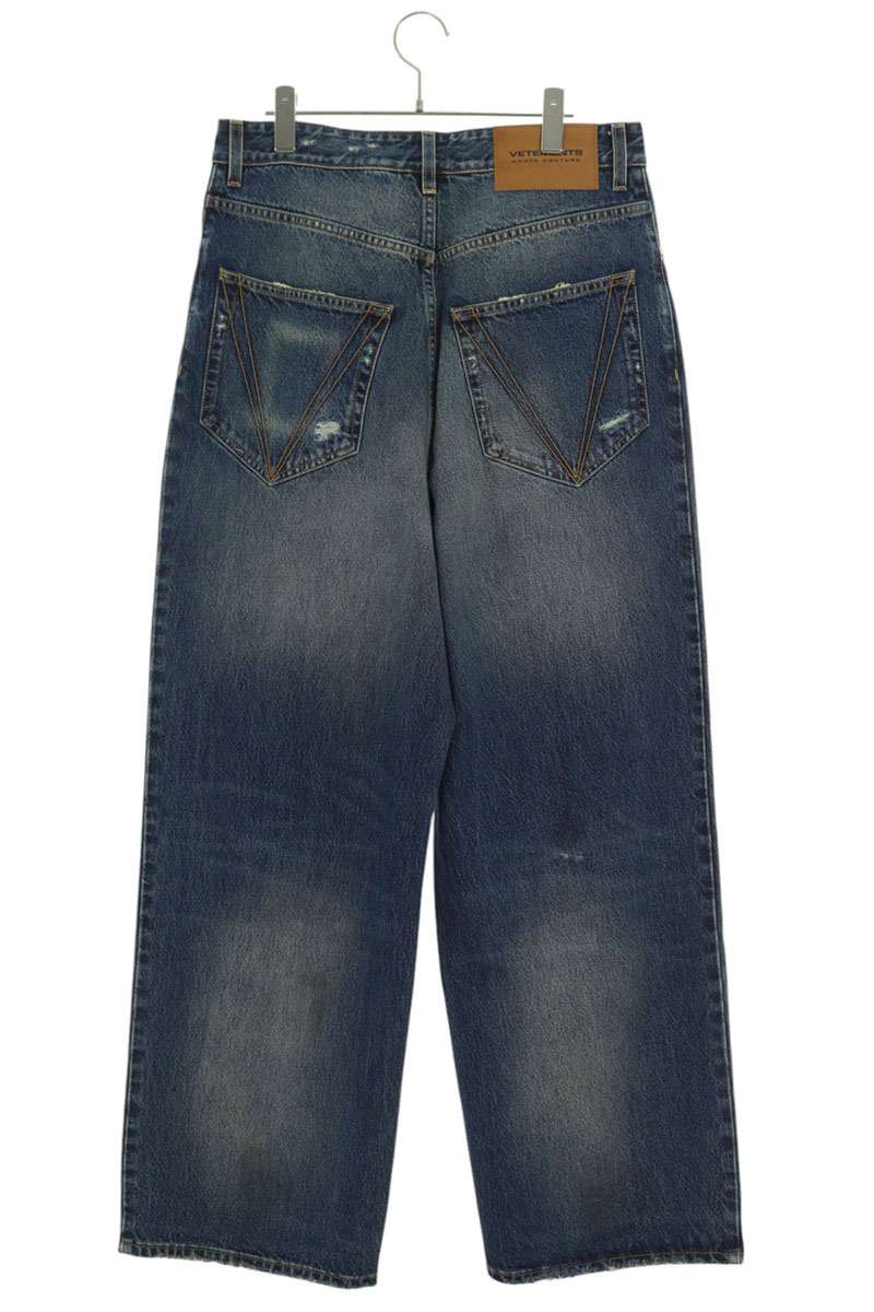 Vetements 25SS Distressed Denim Pants Blue Size 30
