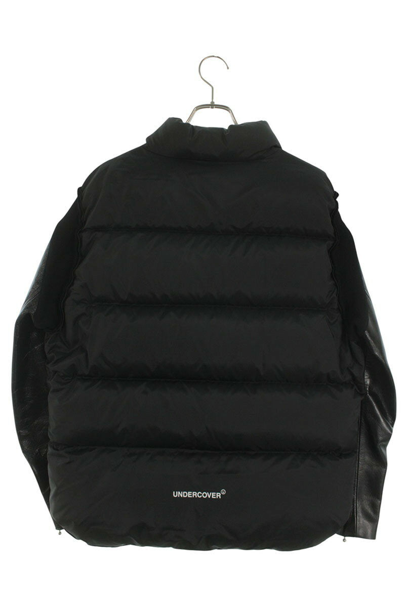 Undercover 24AW Logo Print Leather Jacket Black Size 3