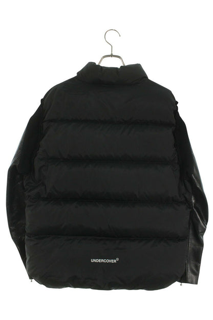 Undercover 24AW Logo Print Leather Jacket Black Size 3