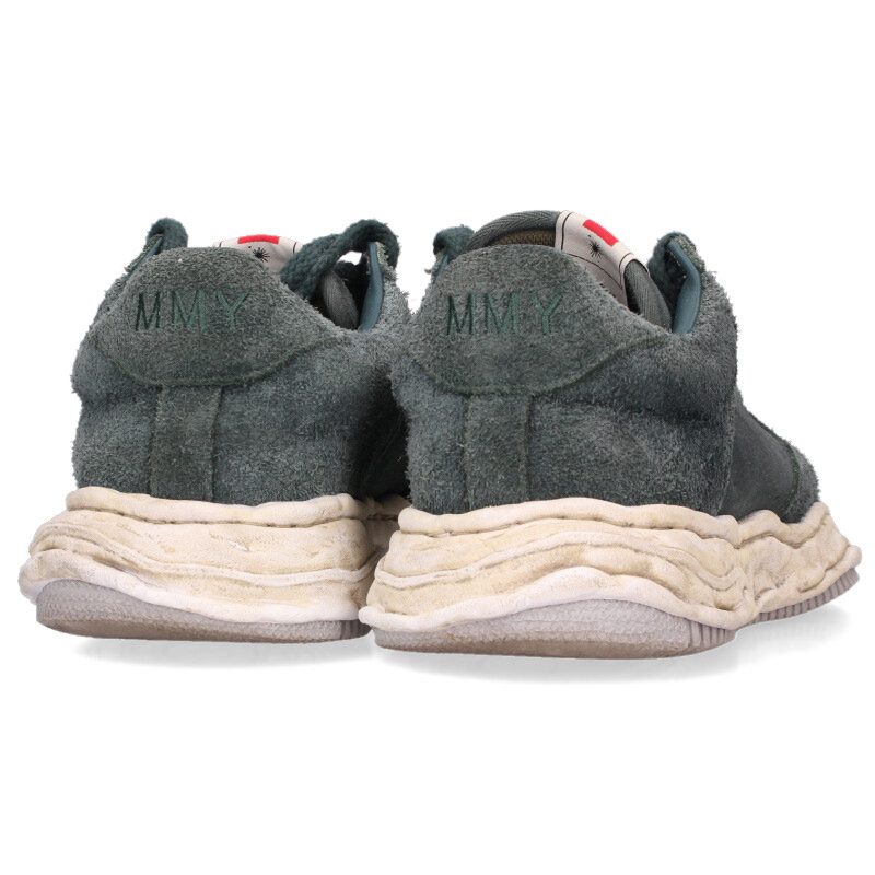 MIHARAYASUHIRO Leather Sneakers Green Size 44