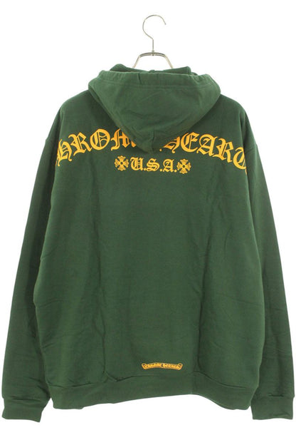 Chrome Hearts SWTSHRT PLV Logo Hoodie Green x Yellow Size L