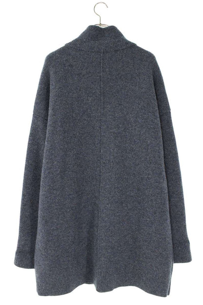 JILSANDER Long Knit Jacket Blouson Blue Size M