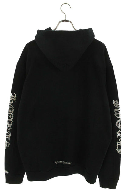 Chrome Hearts SWTSHRT PLVR Logo Print Pullover Hoodie Black x Silver Size XL