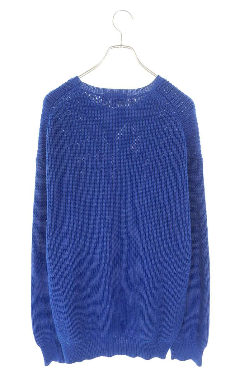 Supreme 23AW Small Box Ribbed Sweater Blue Size XL