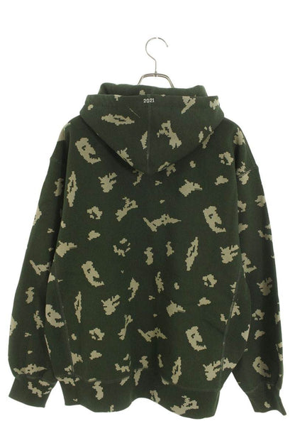 Supreme 21AW Box Logo Hooded Sweatshirt Green x White Size L