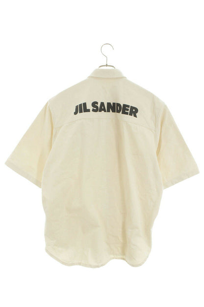 Jil Sander 20SS Logo Print Short Sleeve Shirt White Size XL