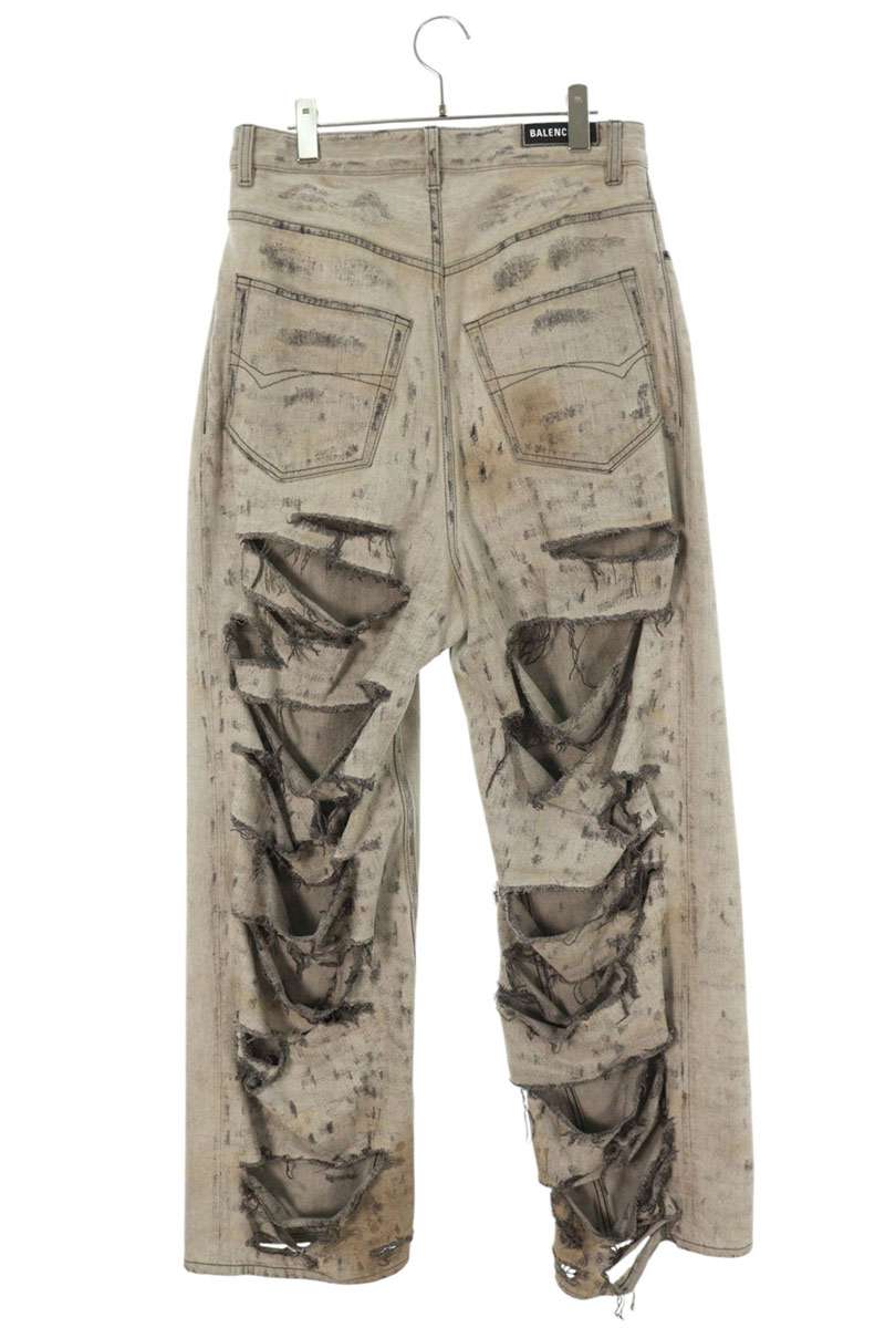 Balenciaga Denim Pants Gray Size XS
