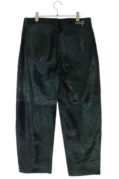 Supreme 25SS Leather Long Pants Green US 32