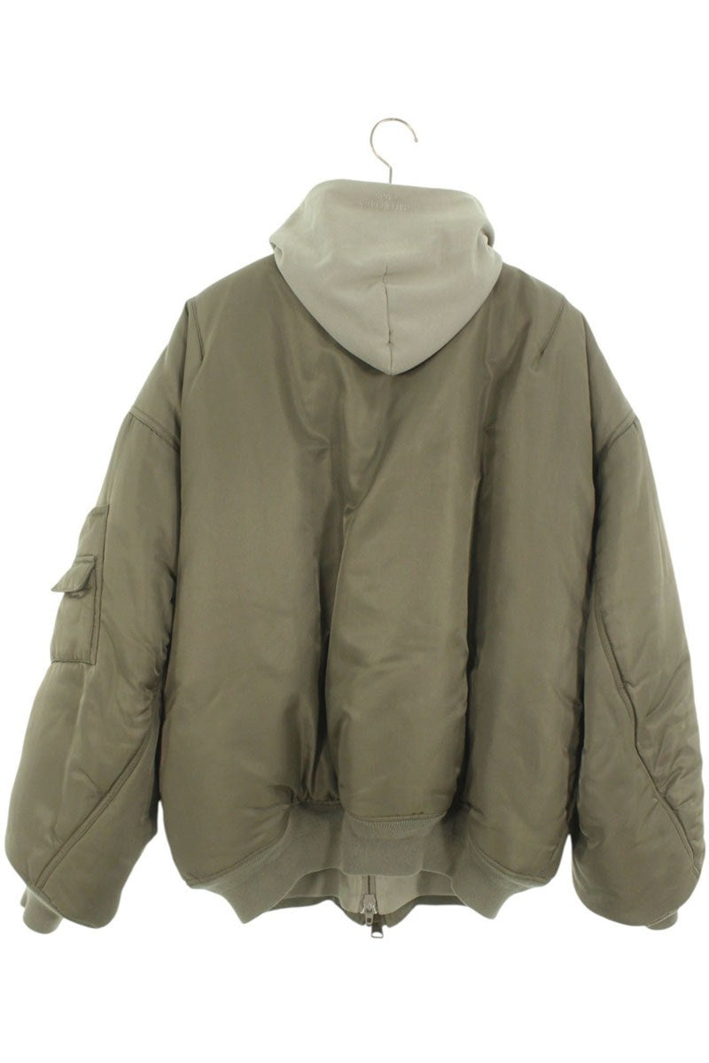 BALENCIAGA 23SS Nylon All-In-One Bomber Green Size S