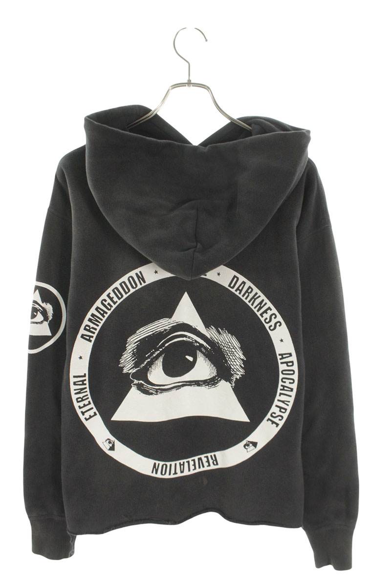 Saint Michael 23AW Vintage Pullover Hoodie Black Size S