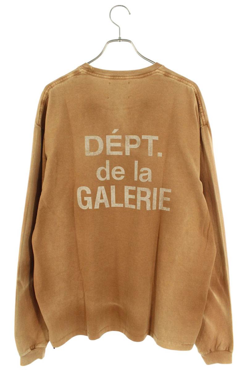 Gallery Dept. 25SS Well-Washed Logo Print T-Shirt Brown Size XL