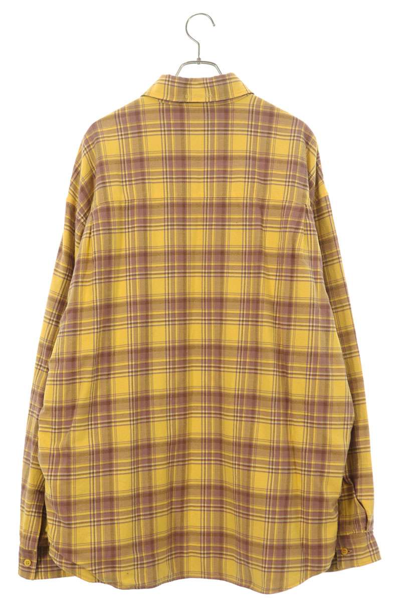 Balenciaga Long Sleeve Shirt Yellow x Blue Size L