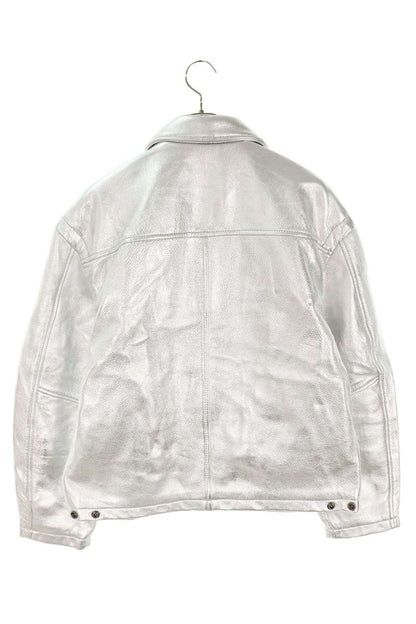 Supreme x Schott 25SS Schott Leather Clip Jacket Silver Size M