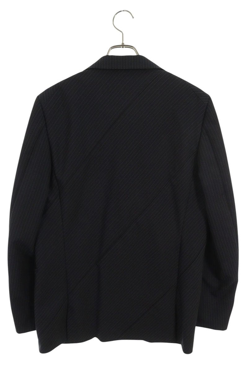 Comme des Garcons AD2018 Striped Tailored Jacket Black Size M