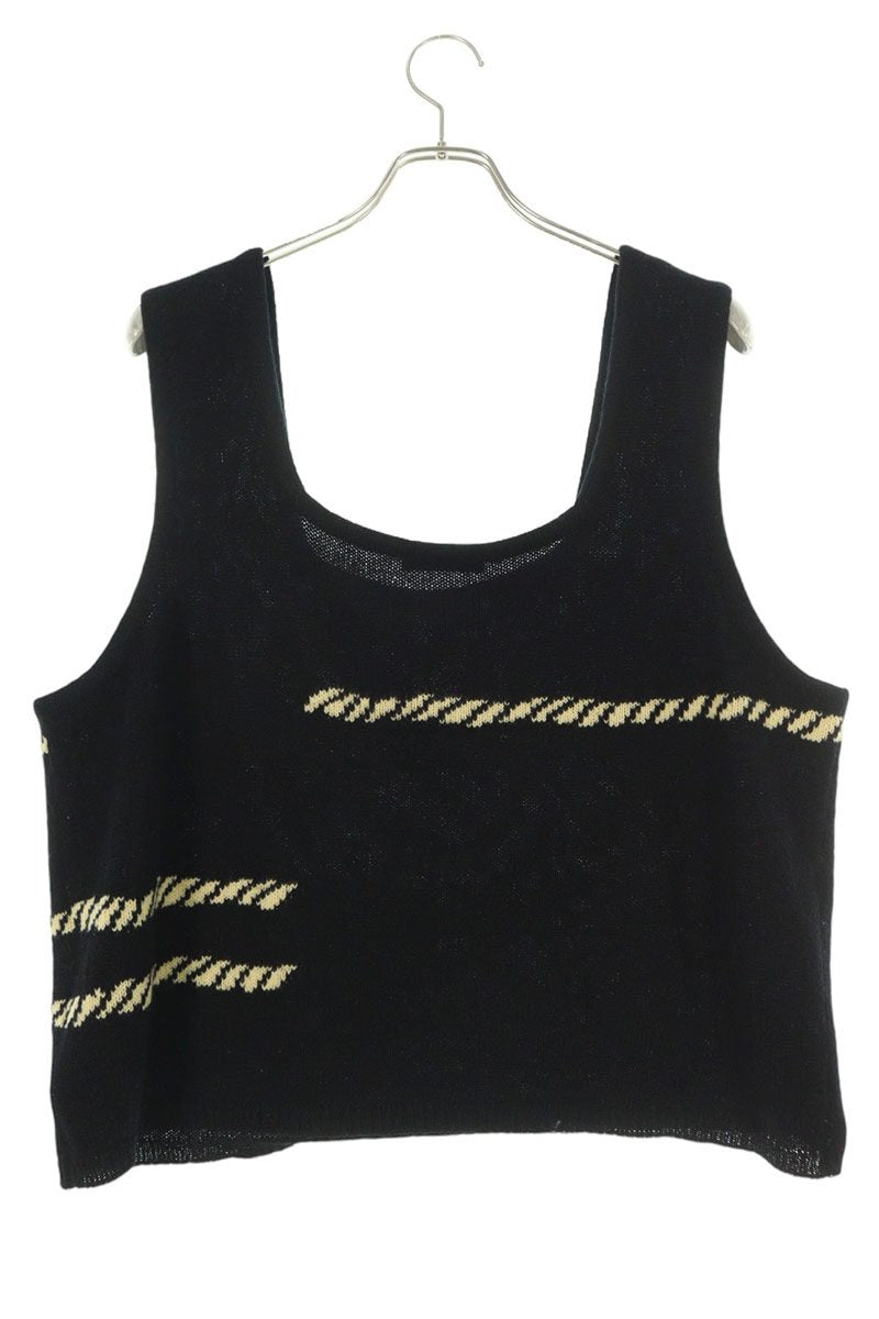 Prada 22SS Wool Knit Vest Black Size L