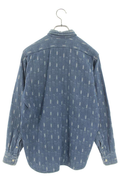 Our Legacy Cotton Denim Long Sleeve Shirt Blue Size XS