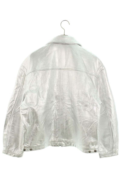 Supreme x Schott 25SS Schott Leather Clip Jacket Silver Size M