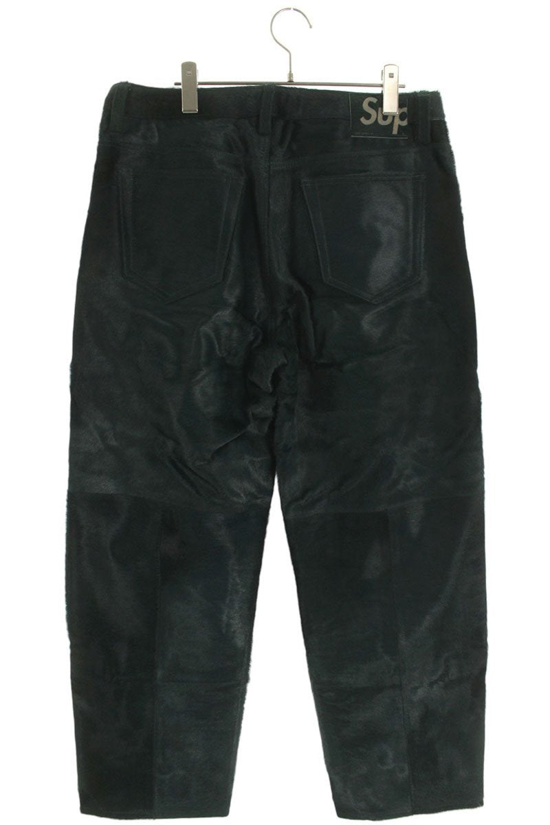 Supreme 25SS Leather Long Pants Green Size 32